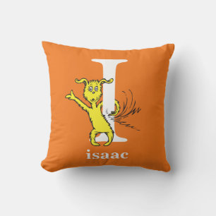Coussin L'ABC de Dr Seuss : Lettre I - Blanc Ajoutez vot