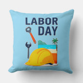 Coussin Labor Day Construction Worker Helmet Design (Recto)