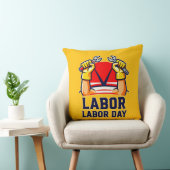 Coussin Labor Day Strong Worker Pride Illustration (Chaise)