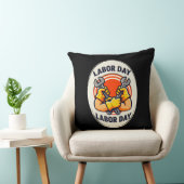 Coussin Labor Day Worker Badge Tools Design (Chaise)