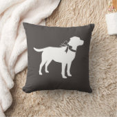 Coussin Labrador Baby shower de chien Laboratoire gris Neu (Couverture)