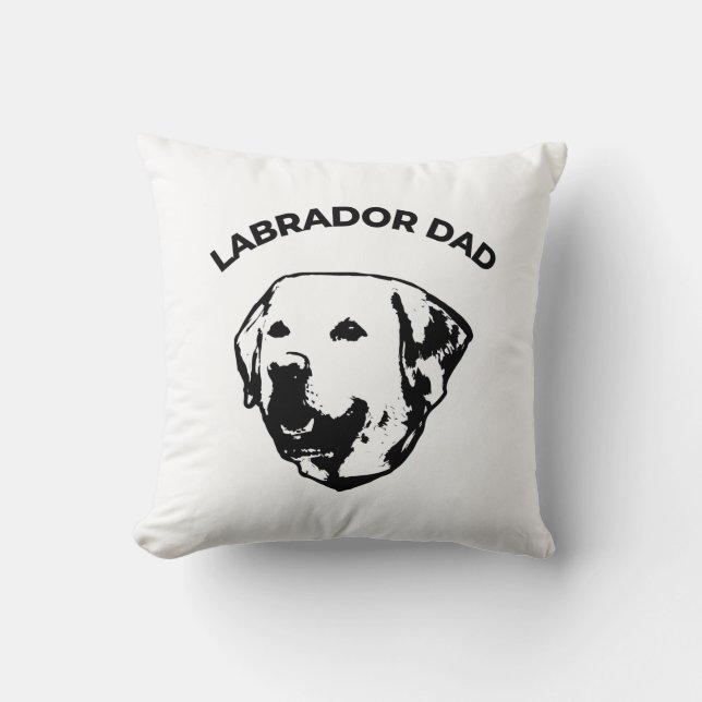 Coussin Labrador Papa (Recto)