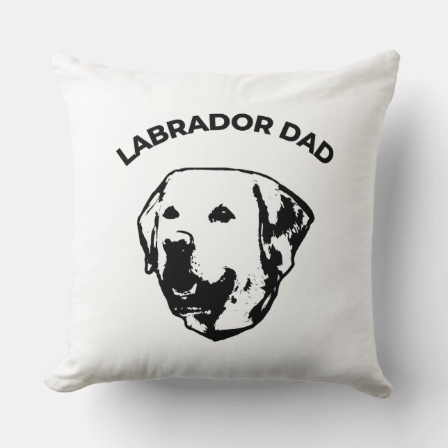 Coussin Labrador Papa (Recto)