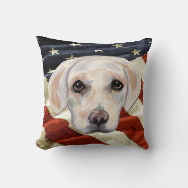 COUSSIN LABRADOR RETRIEVER BLANC (Recto)