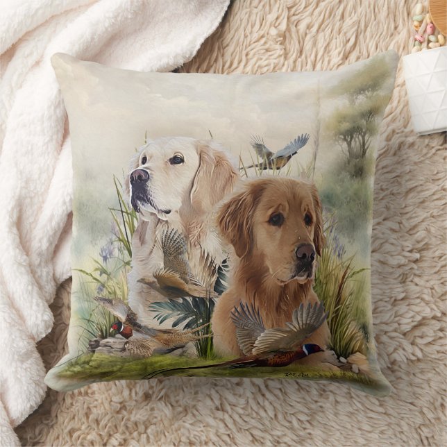 Coussin Labrador Retrivers avec faisan, Art (Couverture)