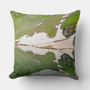 Coussin Lac Balea Paysage Alpin - Nature Sauvage Roumanie