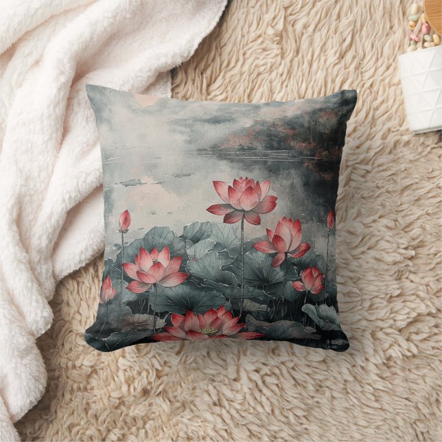 Coussin Lac de lotus au clair de lune (5) (Couverture)