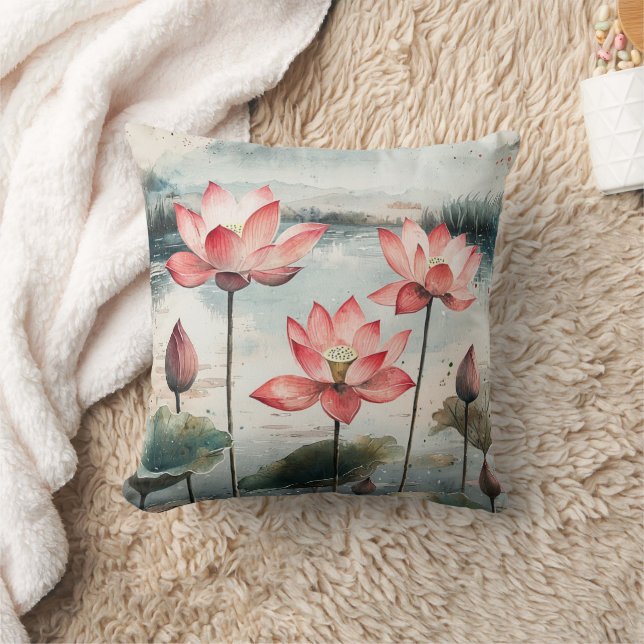 Coussin Lac de lotus au clair de lune (7) (Couverture)