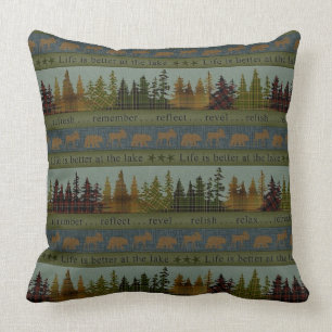Coussin "Lac/Lodge/Cabine" JETER UN OREILLÈRE