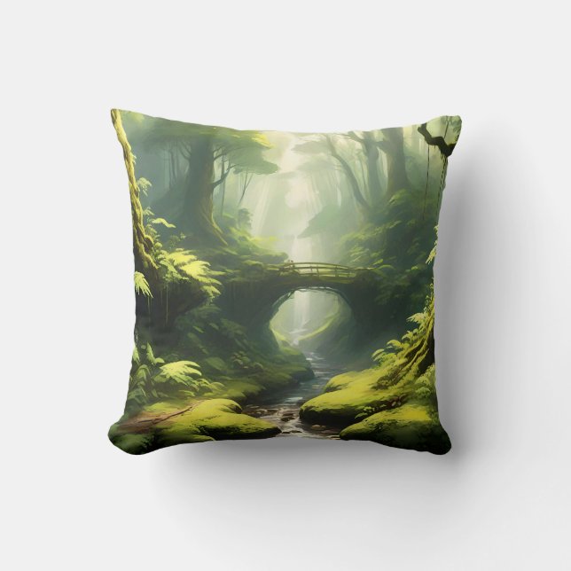 Coussin L'acceptation de la forêt (Recto)
