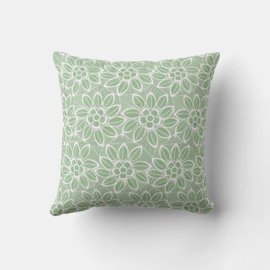 Coussin LACE VERTE BLANCHE DOUBLESIDED Cushion (Verso)