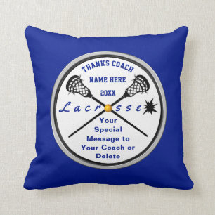 Coussin Lacrosse Cadeaux Coach, Personnalisé, Joueurs, Ent