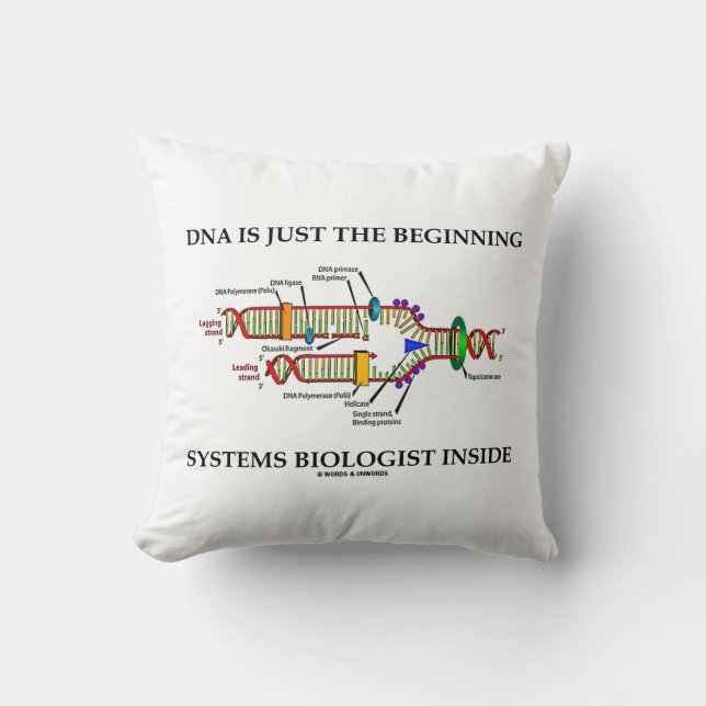 Coussin L'ADN N'Est Que Le Biologiste Des Systèmes À L'Int (Recto)