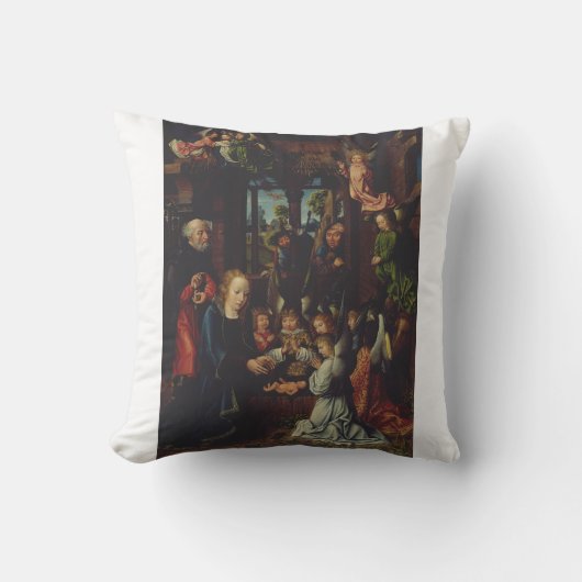 Coussin L'Adoration de l'Enfant Christ (Recto)