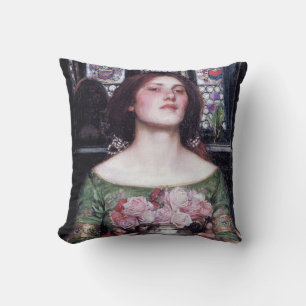 Coussin Lady et Rose, John William Waterhouse