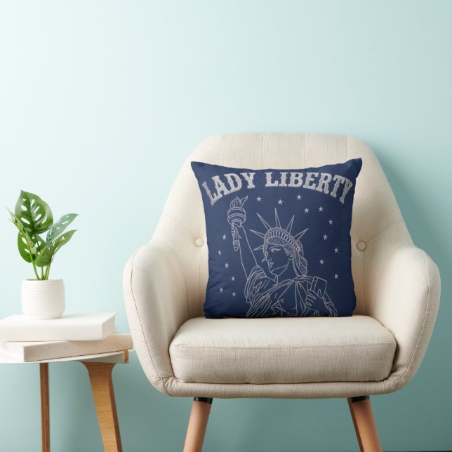 Coussin Lady Liberty (Chaise)