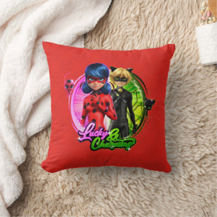 Coussin Ladybug & Cat Noir   Lucky & Charming