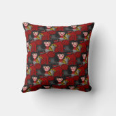 Coussin Ladybug et tournesols-Diagonal-Rouge- (Verso)