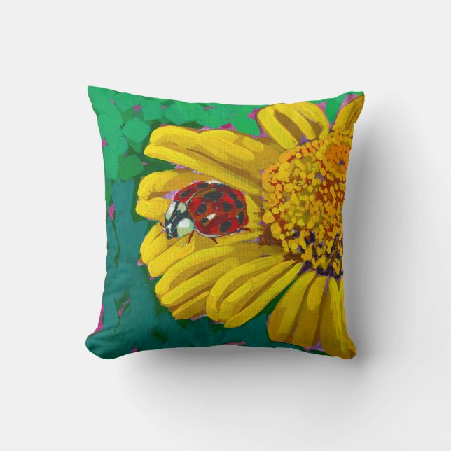 Coussin Ladybug Throw Pillow (Recto)
