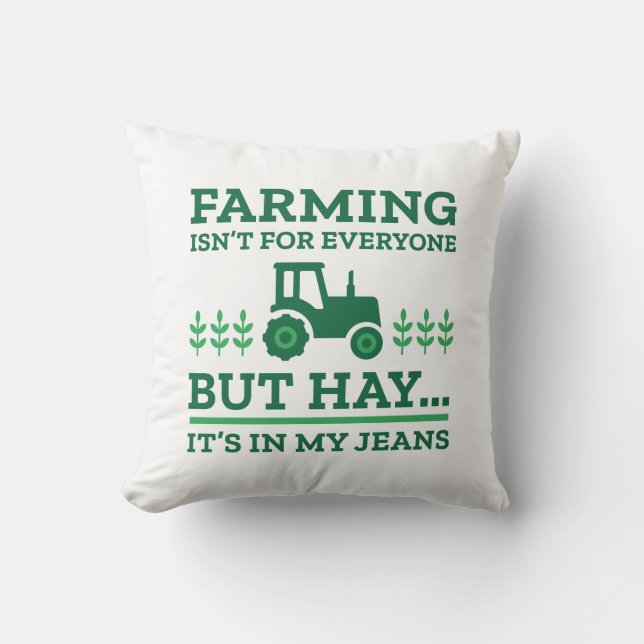 Coussin L'agriculture n'est pas pour tout le monde (Recto)