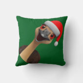Coussin L'aide australien du Père Noël - Émeu de Noël mign (Verso)