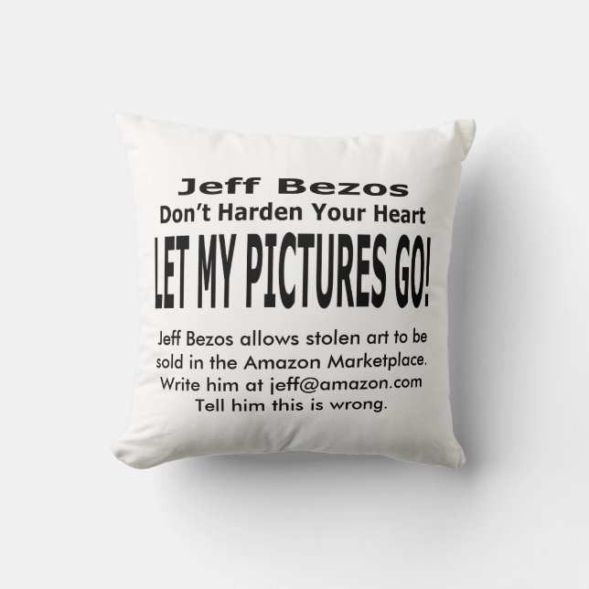 Coussin Laisse Mes Photos Aller ! (Recto)