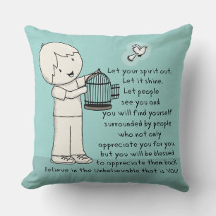 Coussin Laisse Ton Esprit Sortir