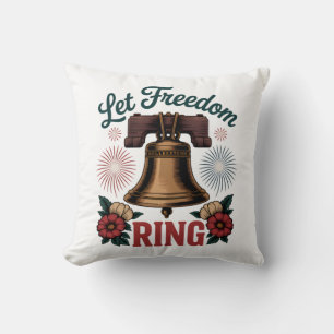 Coussin Laisser la liberté sonner Bell Patriotique
