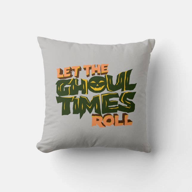 Coussin Laisser rouler le temps du ghoul (Recto)