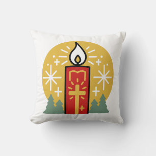 Coussin Laissez Faith être votre plus brillant Star Candle