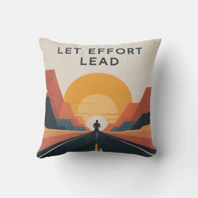 Coussin Laissez l'effort mener (Verso)