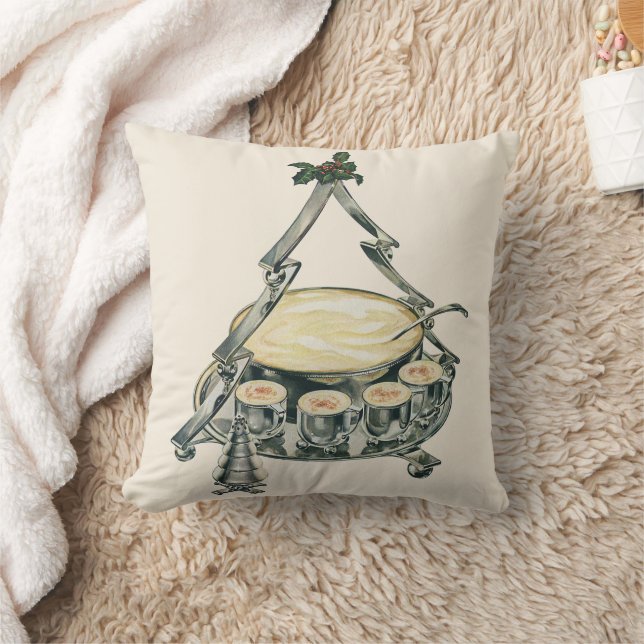 Coussin Lait de poule dans un bol à punch en forme de sapi (Couverture)