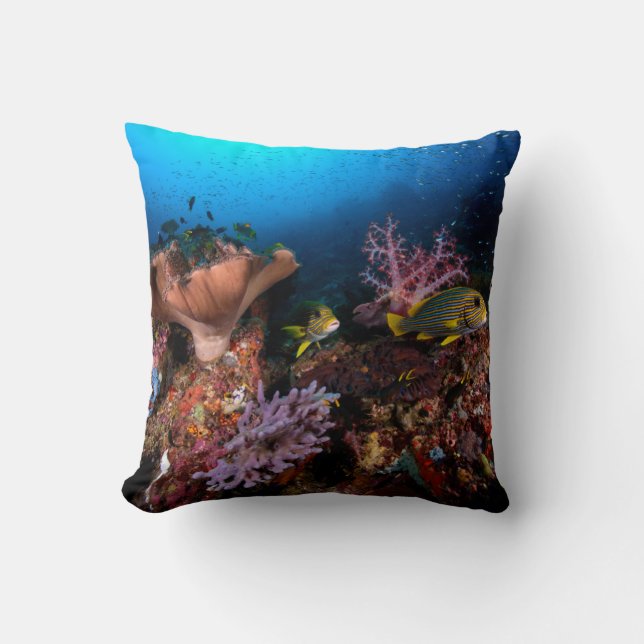 Coussin Laja Ampat sous-marin (Recto)