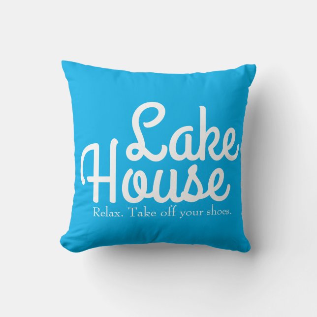 Coussin Lake House Relax Retirer Vos Chaussures (Recto)