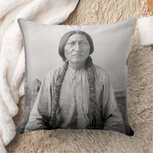Coussin Lakota Leader assis Bull Amérindien