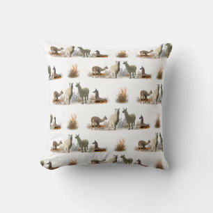 Coussin Lama Meadow (choisissez la couleur)