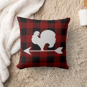 Coussin Lame rouge et noire Lame rouge et plate PIllow