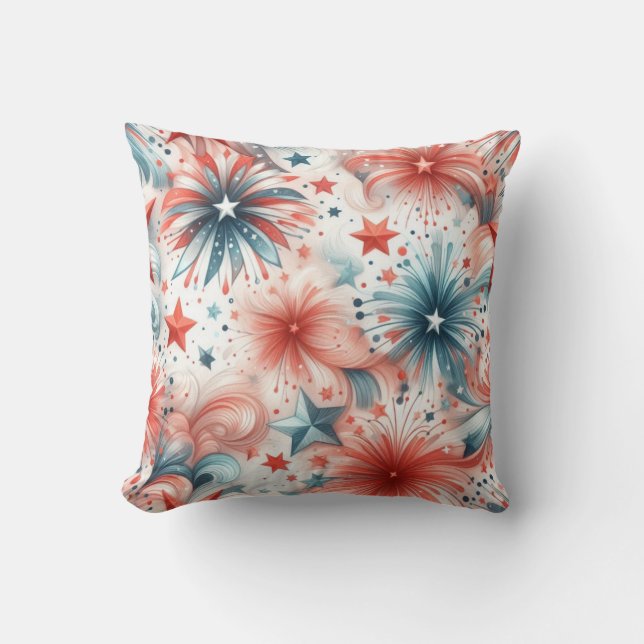 Coussin L'Amérique fête (Recto)