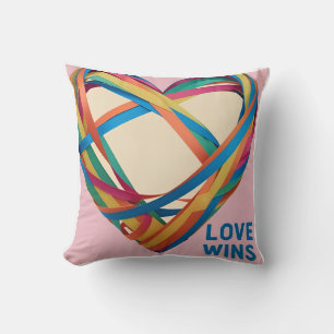 Coussin L'amour Abstrait de la liquidité : LGBTQ+ gagne