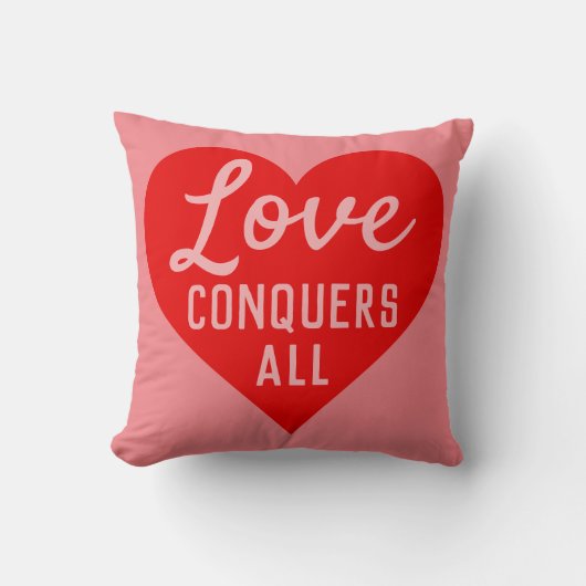 Coussin L'amour conquiert tous les messages (Recto)