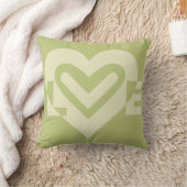 Coussin L'amour dans Sage Green (Couverture)