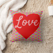 Coussin L'amour dans un coeur rouge (Couverture)