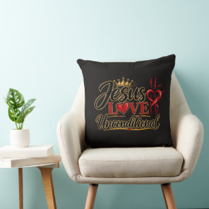 Coussin L'amour de Jésus est inconditionnel