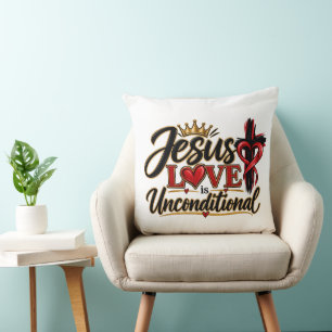 Coussin L'amour de Jésus est inconditionnel