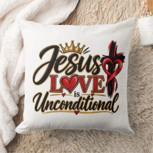 Coussin L'amour de Jésus est inconditionnel