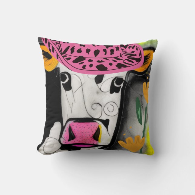 Coussin L'amour de la vache (Recto)