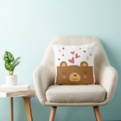 Coussin L'amour de l'ours endormi (Chaise)