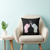 Coussin L'amour des éléphants (Chaise)