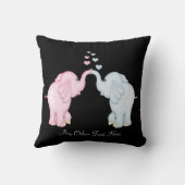 Coussin L'amour des éléphants (Verso)