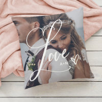L'amour en écriture élégante | Deux photos avec cœ
